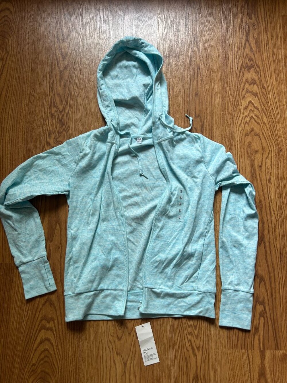 Uniqlo Lightweight Blue Zip Up Hoodie NWT